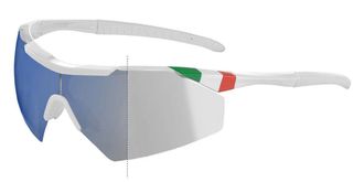 Salice 004 ITA RWX BIANCO/RW BLU Mens Sunglasses White Size Standard