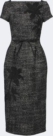Erdem Vestido midi en mezcla de lana bordado
