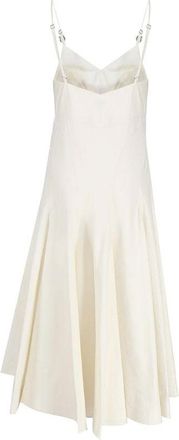 Bottega Veneta Womens White Cotton Casual Dress