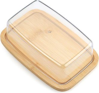 OEM Mantequera Pr&aacute;ctica Con Tapa Herm&eacute;tica: Recipiente De 250 Ml Fabricado En Vidrio Templado, Ideal Para Almacenar Y Servir Mantequilla Fresca