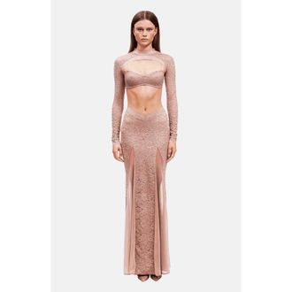 OW Collection NAIA Maxi Dress 3 Piece Set in Light Pink at Nordstrom, Size X-Small