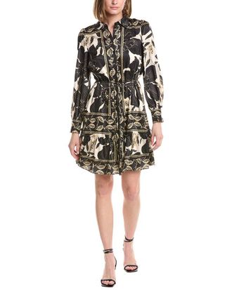 Julia Jordan Printed Twill Mini Dress