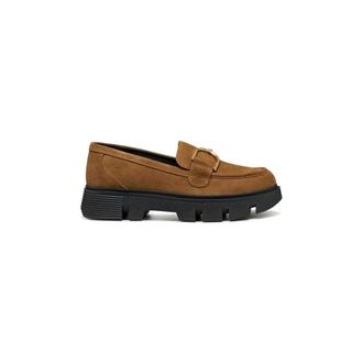 Geox Dames, Schoenen, Bruin, Maat: 41 EU Leer