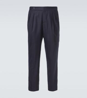Brunello Cucinelli Wool and silk straight pants