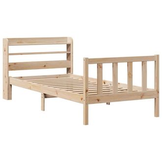 Berkfield Home Beautiful Bed Frame without Mattress 100x200 cm Solid Wood Pine in Light Brown