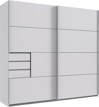 Wimex Schwebetürenschrank »Saigon, mit kompletter Innenausstattung, Made in Germany« Kleiderschrank 2-türig, 225cm breit, mit 3 praktischen Aussenschubladen