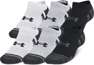 Under Armour Unisex UA Performance Tech No Show Socks - Sweat Wicking and Arch Support, Mod Gray-jet Gray, X-Large