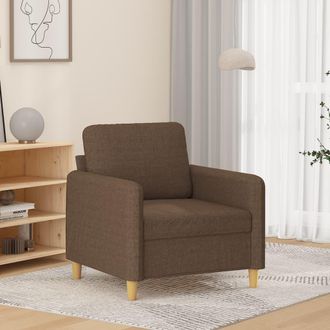 vidaXL Sill&oacute;n De Tela Marr&oacute;n 60 Cm Vidaxl