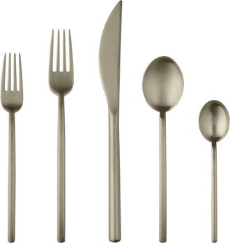 Mepra Linea Flatware Set - 5 Pieces in Ice Champagne at Nordstrom