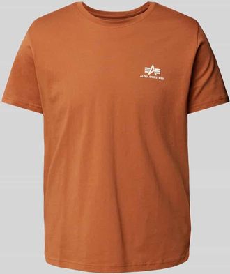 Alpha Industries Alpha Industries T-Shirt mit Label-Print in Hazel, Größe XXL