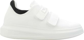 DKNY Dames/Dames Jamiah Leren Klittenbandschoenen (Wit, Zwart)