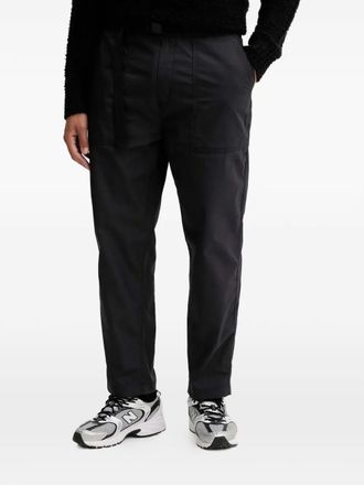 HUGO BOSS belted pocket trousers - men - Cotton - L - Black