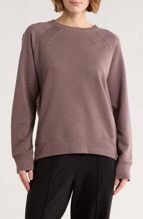 Zella Drew Crewneck Sweatshirt in Grey Plum at Nordstrom Rack, Size X-Small