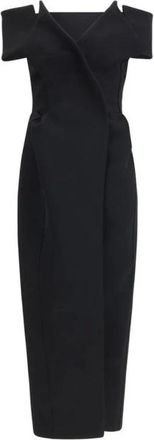 Khaite Gene Jurk - Dames - Jurken - Zwart - Maat: XS Poliester