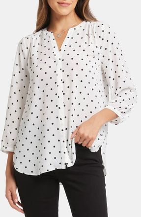 NYDJ Pintuck Blouse in Stellar Dot at Nordstrom, Size X-Small