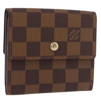 Louis Vuitton Pre-owned Wallets, female, Brown, Size: ONE SIZE Pre-owned Damier Ebene Canvas Wallet