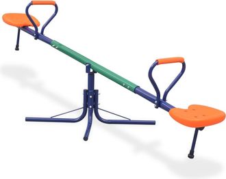 vidaXL Columpio Subibaja Giratorio 360 Grados Naranja Vidaxl