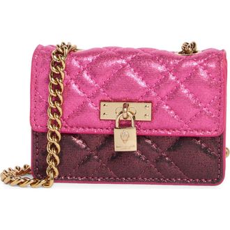 Kurt Geiger Micro Brixton Quilted Shoulder Bag in Open Pink at Nordstrom Rack