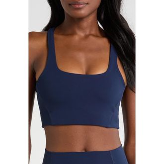 Free People FP Movement Never Better Racerback Bra in Midnight Navy at Nordstrom Rack, Size X-Small
