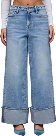 Hidden Jeans High Rise Cuff Jean In Blue