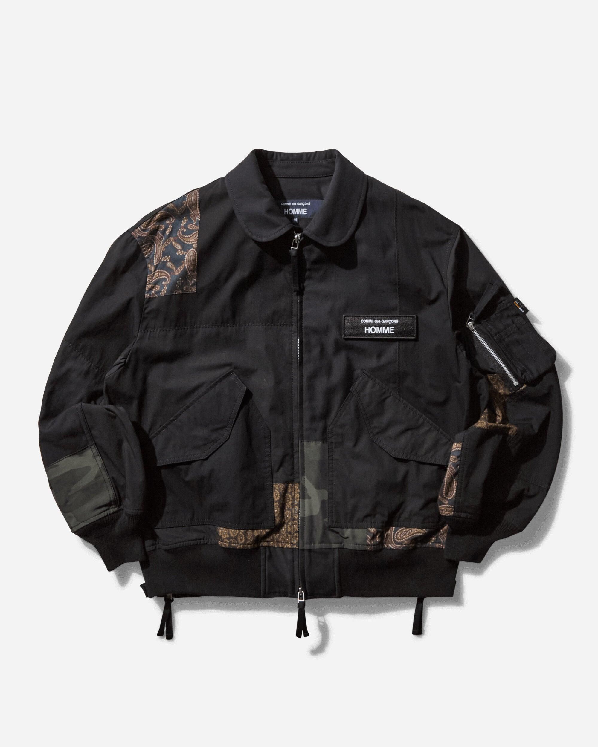 COMME DES GARCONS HOMME J005 SPORT BOMBER BLACK MIX | TODAY