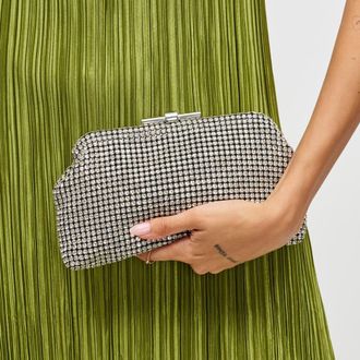 Urban Expression Delfina Evening Bag in Silver at Nordstrom