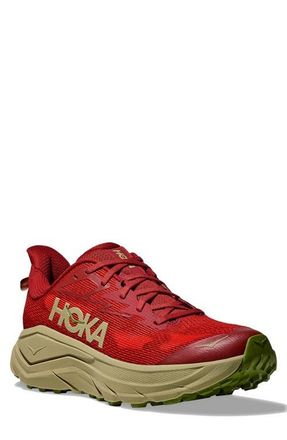 Hoka One One Challenger 8 Trail Running Shoe in Dry Chili /Oatgrass at Nordstrom, Size 10.5