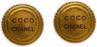 Chanel 1994 logo clip-on earrings - Gold