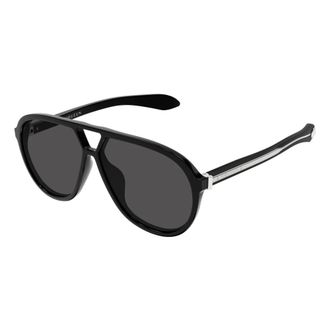 Alexander McQueen Aviator Zonnebril - unisex - Accessoires - Zwart - Maat: 59 MM