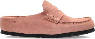 Birkenstock Naples Wrapped suede mules - women - Calf Suede/Calf Suede/Polyethylene vinyl acetate (PEVA) - 40 Narrow - Pink
