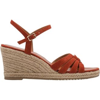 Tamaris Espadrilles in leer en sleehak