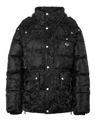 Philipp Plein Shiny Nylon Puffer Jacket Camouflage