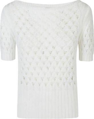 Eleventy Maglione a maniche corte - Bianco