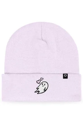 Dalix Heartly Ghost Beanie in Lavender at Nordstrom