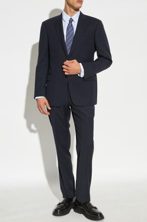 Giorgio Armani Wool Suit, Mens, Navy Blue