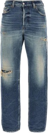 Diesel Dames, Jeans, Blauw, Maat: W24 Katoen