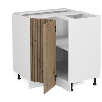 Vicco Armario De Esquina R-line, Roble Artesanal, 75.6 Cm, Et Roble