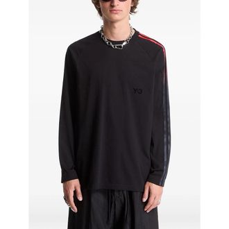 Yohji Yamamoto Raglan-sleeve Side-stripe T-shirt