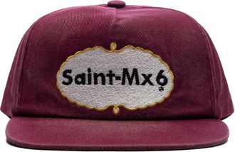 Saint Mxxxxxx Cappello da baseball con ricamo - Rosso