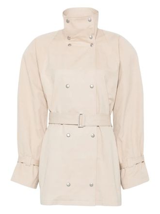 Magda Butrym Trenchcoat met verborgen sluiting - Beige