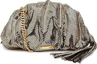 Rebecca Minkoff Ruched Clutch Small Womens Handbags Gold, Faux Leather