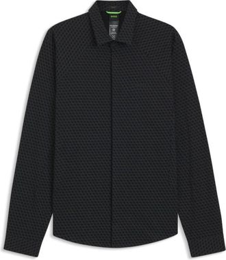 BOSS Regular-fit shirt in cotton jersey