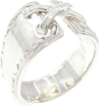 Herm&egrave;s Silver 925 Band Ring (Pre-Owned)