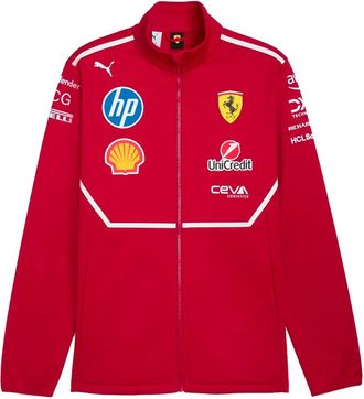 Puma x Scuderia Ferrari Giacca Team Softshell 2025 con zip - Rosso