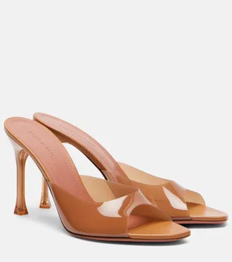 Amina Muaddi Alexa PVC mules