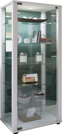 ebuy24 Ebuy24 - Vitrina De Vidrio Vcm De Pie Vitrina De Vidrio Con Vidrio De Seguridad Esg Dimensiones Aprox. Al. 115 X An. 50 X P. 38 Cm Soporte Vitrina Vid