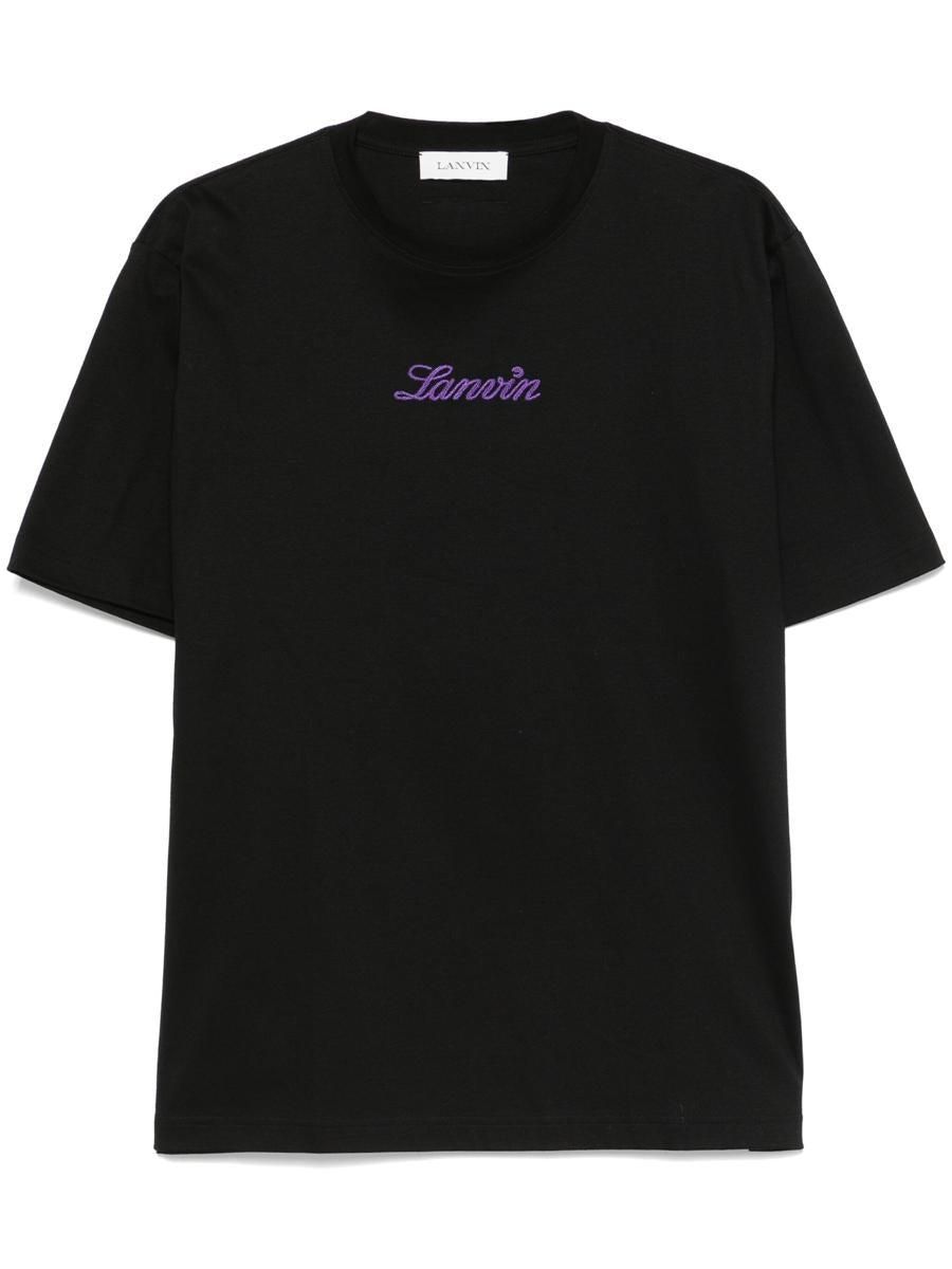 Tシャツ・カットソー LANVIN Men Sweater RMSS0004J212A24514 YELLOW Lanvin Yellow T-Shirt – Blue Salon
