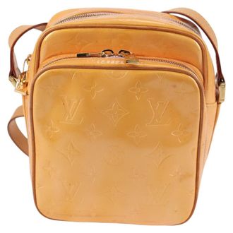 Louis Vuitton Wooster Monogram Vernis Beige Patent_Leather Bag (Pre-Owned)