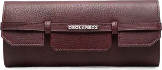 Dsquared2 Clutch Leather Vacchetta Logo
