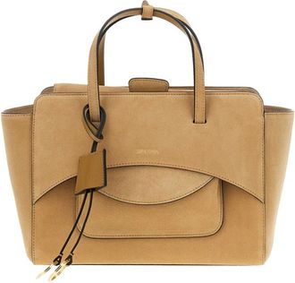 Hidesins Flap Pocket Tote - Dames - Handtassen - Bruin - ONE Size - Leer - Tassen